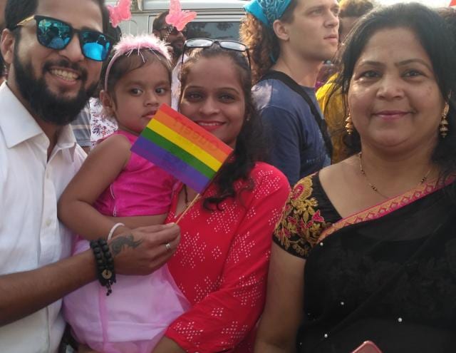 Four-year-old Tanvi Vikas Salve with her family. (HT Photo) Four-year-old Tanvi Vikas Salve with her family. (HT Photo)