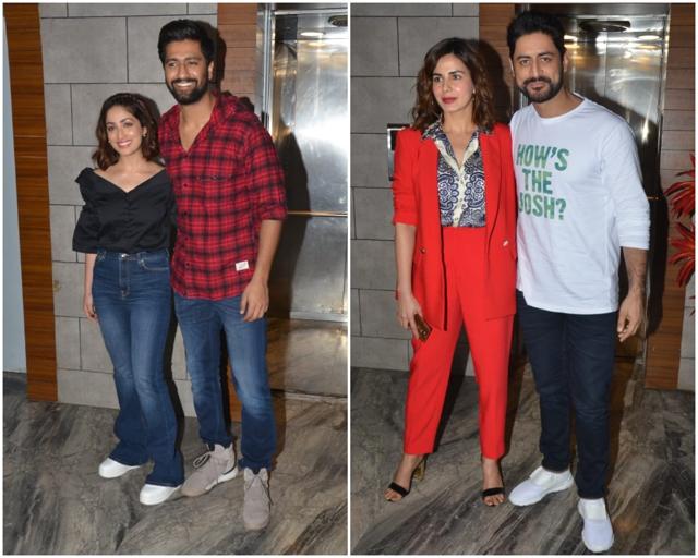 Uri success bash saw Vicky Kaushal, Yami Gautam, Kriti Kulhari and Mohit Raina in attendance. Uri success bash saw Vicky Kaushal, Yami Gautam, Kriti Kulhari and Mohit Raina in attendance.