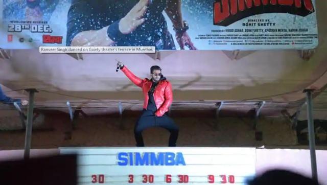 Ranveer Singh at the roof of Gaiety Galaxy movie theatre. (Viral Bhayani)