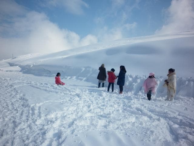 Tourists arrival in Gulmarg has meant good business for local hoteliers. (HT Photo ) Tourists arrival in Gulmarg has meant good business for local hoteliers. (HT Photo )