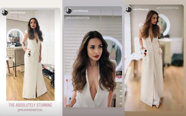 Malaika Arora shared several pictures of her look on Instagram. Malaika Arora shared several pictures of her look on Instagram.