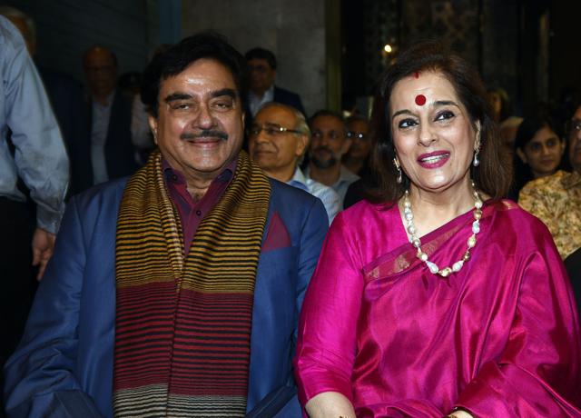 Indian Bollywood actor and politician Shatrughan Sinha (L) with his wife Poonam Sinha. (AFP) Indian Bollywood actor and politician Shatrughan Sinha (L) with his wife Poonam Sinha. (AFP)