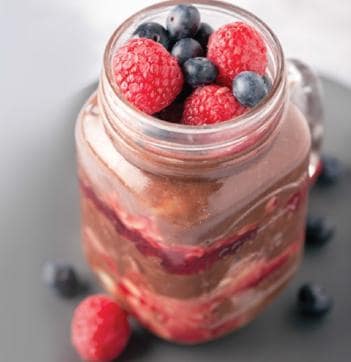 Chocolate magic with berries