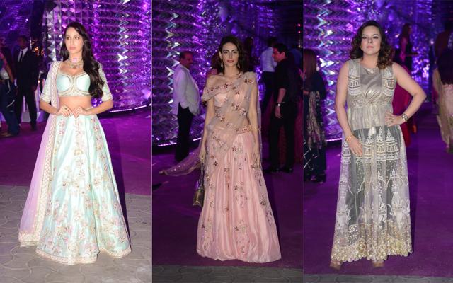 Nora Fatehi, Mandana Karimi and Udita Goswami. (Varinder Chawla) Nora Fatehi, Mandana Karimi and Udita Goswami. (Varinder Chawla)