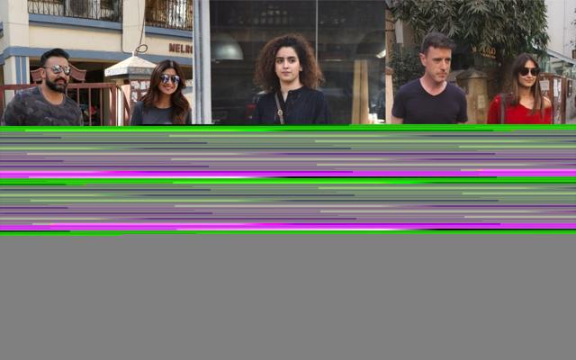 Shilpa Shetty with husband and son, Sanya Malhotra and Ileana D’Cruz with rumoured husband Andrew Kneebone spotted in Mumbai. (Varinder Chawla) Shilpa Shetty with husband and son, Sanya Malhotra and Ileana D’Cruz with rumoured husband Andrew Kneebone spotted in Mumbai. (Varinder Chawla)