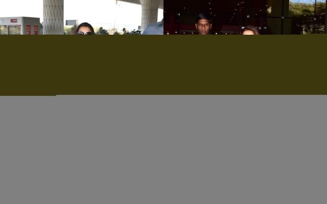 Vidya Balan and Malaika Arora spotted at the Mumbai airport. (Varinder Chawla) Vidya Balan and Malaika Arora spotted at the Mumbai airport. (Varinder Chawla)