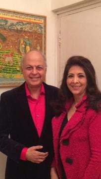 Indu Shahani with Ranjit Shahani.