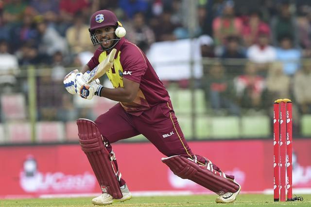 West Indies cricketer Nicholas Pooran plays a shot. (AFP) West Indies cricketer Nicholas Pooran plays a shot. (AFP)