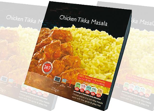 Ready-to-eat chicken tikka masala packets thrive in British supermarkets