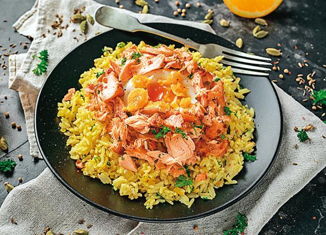 Kedgeree, made with cooked fish and rice, is a Brit version of the Indian khichri (Shutterstock)