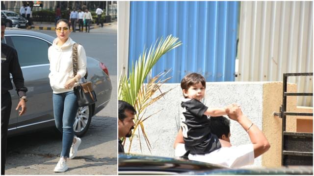 Kareena Kapoor out for lunch and her son Taimur playing with his caretakers. (Varinder Chawla) Kareena Kapoor out for lunch and her son Taimur playing with his caretakers. (Varinder Chawla)