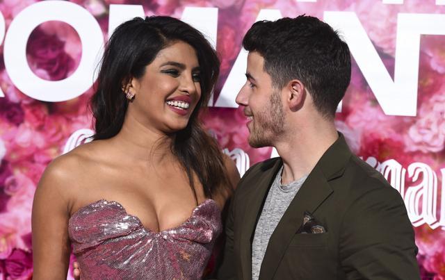 Priyanka Chopra and her husband, Nick Jonas, arrive at the Los Angeles premiere of Isn't It Romantic. (AP) Priyanka Chopra and her husband, Nick Jonas, arrive at the Los Angeles premiere of Isn't It Romantic. (AP)