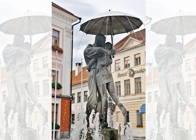 Tartu’s university was established in 1632 and The Kissing Students sculpture has evolved as the city’s most recognised symbol (Saubhadra Chatterji)