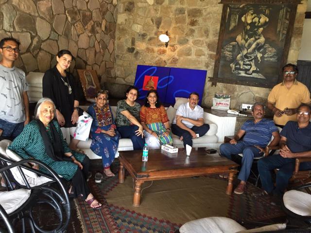 Artists at the camp.