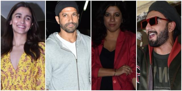 From Gully Boy screenings in Mumbai. From Gully Boy screenings in Mumbai.