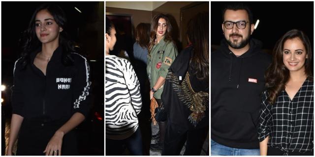 Ananya Panday, Shweta Bachchan and Dia Mirza at Gully Boy screening. Ananya Panday, Shweta Bachchan and Dia Mirza at Gully Boy screening.