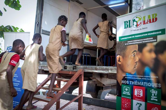 In Benin, the digital divide is not just a concept but a reality, said BloLab founder Medard Agbayazon. (AFP) In Benin, the digital divide is not just a concept but a reality, said BloLab founder Medard Agbayazon. (AFP)