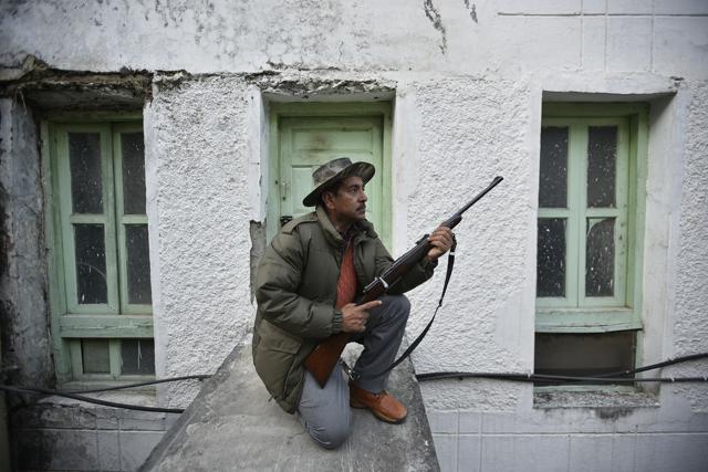 Lakhpat Singh Rawat is among the most experienced authorised hunters in Uttarakhand. His two sons occasionally accompany him. (Biplov Bhuyan/HT PHOTO) Lakhpat Singh Rawat is among the most experienced authorised hunters in Uttarakhand. His two sons occasionally accompany him. (Biplov Bhuyan/HT PHOTO)