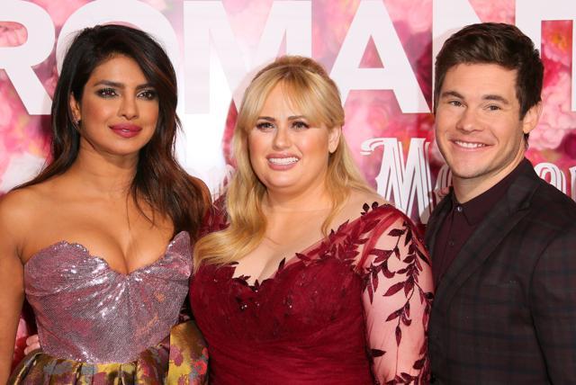 Actors Priyanka Chopra, Rebel Wilson and Adam DeVine attend the premiere of Isn't It Romantic in Los Angeles on February 11, 2019. (AFP) Actors Priyanka Chopra, Rebel Wilson and Adam DeVine attend the premiere of Isn't It Romantic in Los Angeles on February 11, 2019. (AFP)