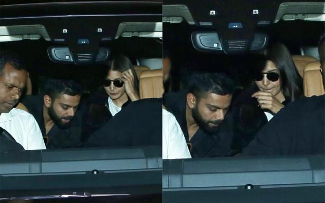 Anushka Sharma, Virat Kohli while leaving the Mumbai airport. (Varinder Chawla)
