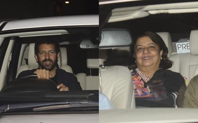 Kabir Khan and Madhu Chopra at the Gully Boy screening. (Varinder Chawla) Kabir Khan and Madhu Chopra at the Gully Boy screening. (Varinder Chawla)