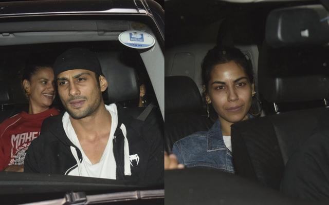 Prateik Babbar and wife Sanya at the Gully Boy screening. (Varinder Chawla) Prateik Babbar and wife Sanya at the Gully Boy screening. (Varinder Chawla)
