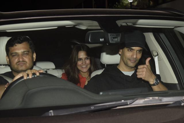 Neha Dhupia, Angad Bedi at the Gully Boy screening. (Varinder Chawla) Neha Dhupia, Angad Bedi at the Gully Boy screening. (Varinder Chawla)