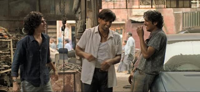 Vijay Varma (right) in a still from Gully Boy.