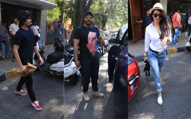 Arhaan Khan joins Arjun Kapoor and Malaika Arora on a lunch date in Mumbai. Arhaan Khan joins Arjun Kapoor and Malaika Arora on a lunch date in Mumbai.