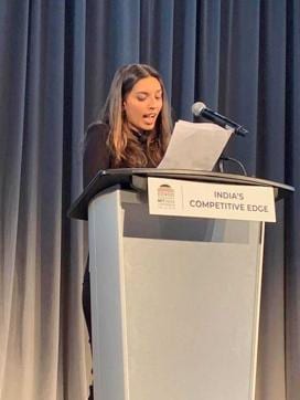 Mansi Kirloskar speaking at MIT Mansi Kirloskar speaking at MIT