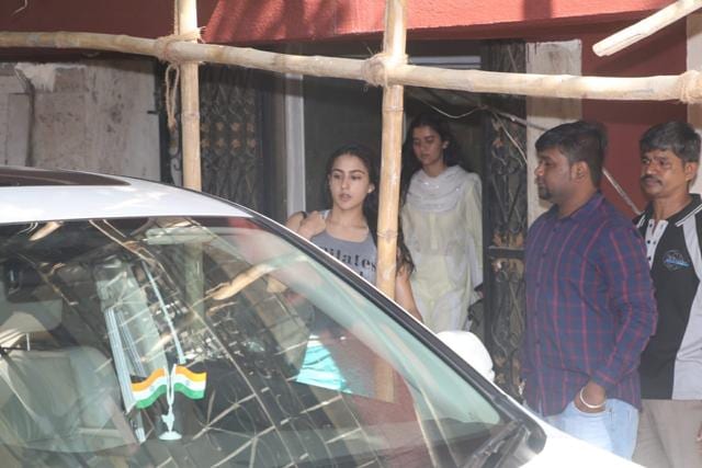 Sara Ali Khan spotted at her gym. Sara Ali Khan spotted at her gym.