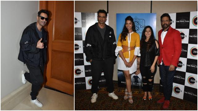 Arjun Rampal promoting his show The Final Call. Arjun Rampal promoting his show The Final Call.