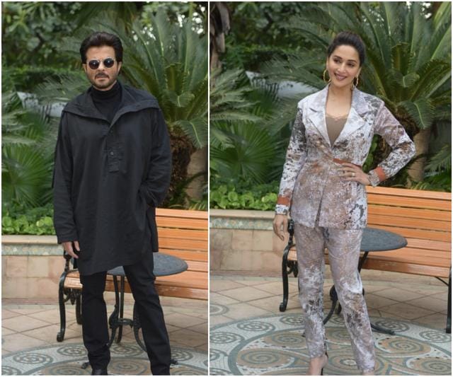 Anil Kapoor and Madhuri Dixit at Total Dhamaal promotions. Anil Kapoor and Madhuri Dixit at Total Dhamaal promotions.