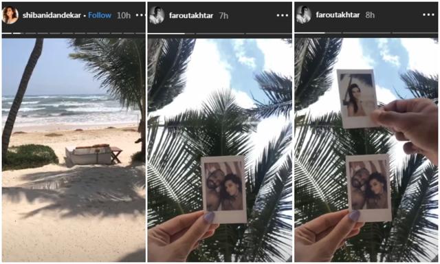 Farhan Akhtar and Shibani Dandekar are on a beach holiday. Farhan Akhtar and Shibani Dandekar are on a beach holiday.