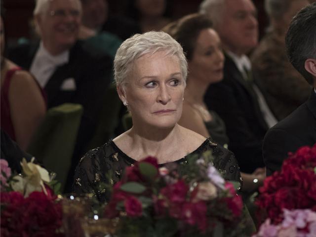 Glenn Close in a scene from The Wife. Close is nominated for an Oscar for best actress for her role in the film. (AP) Glenn Close in a scene from The Wife. Close is nominated for an Oscar for best actress for her role in the film. (AP)