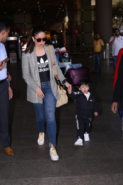Kareena Kapoor with her son Taimur. (Varinder Chawla) Kareena Kapoor with her son Taimur. (Varinder Chawla)