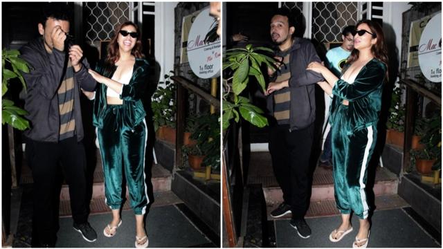 Parineeti Chopra with a friend at a restaurant. (Varinder Chawla) Parineeti Chopra with a friend at a restaurant. (Varinder Chawla)