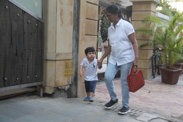 Kareena’s son Taimur with his nanny. (Varinder Chawla)