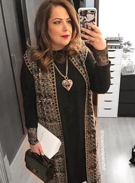 Kiran Chhabria dressed head-to-toe in Chanel. Kiran Chhabria dressed head-to-toe in Chanel.