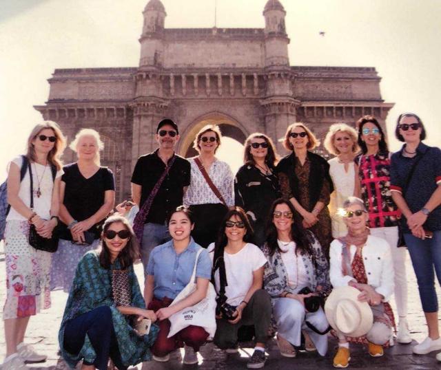 Judi Kilachand (third from right) and Karen Karp (fourth from right) with the group at the start of their culinary tour. Judi Kilachand (third from right) and Karen Karp (fourth from right) with the group at the start of their culinary tour.
