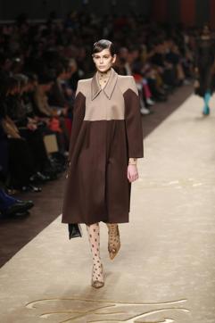 Model Kaia Gerber wears a creation as part of the Fendi women's Fall-Winter 2019-2020 collection, that was presented in Milan, Italy, Thursday, Feb.21, 2019. (AP Photo/Antonio Calanni) (AP) Model Kaia Gerber wears a creation as part of the Fendi women's Fall-Winter 2019-2020 collection, that was presented in Milan, Italy, Thursday, Feb.21, 2019. (AP Photo/Antonio Calanni) (AP)