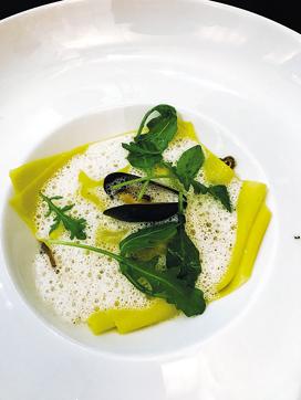 In St. Malo’s Bistro Autour du Beurre stop for buttery specialities like pasta in a frothy, buckwheat butter sauce (Surbhee Grover) In St. Malo’s Bistro Autour du Beurre stop for buttery specialities like pasta in a frothy, buckwheat butter sauce (Surbhee Grover)