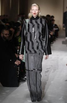 A model wears a creation as part of the Salvatore Ferragamo women's Fall-Winter 2019-20 collection, unveiled during the Fashion Week in Milan, Italy, Saturday, Feb. 23, 2019. (AP Photo/Antonio Calanni) (AP) A model wears a creation as part of the Salvatore Ferragamo women's Fall-Winter 2019-20 collection, unveiled during the Fashion Week in Milan, Italy, Saturday, Feb. 23, 2019. (AP Photo/Antonio Calanni) (AP)