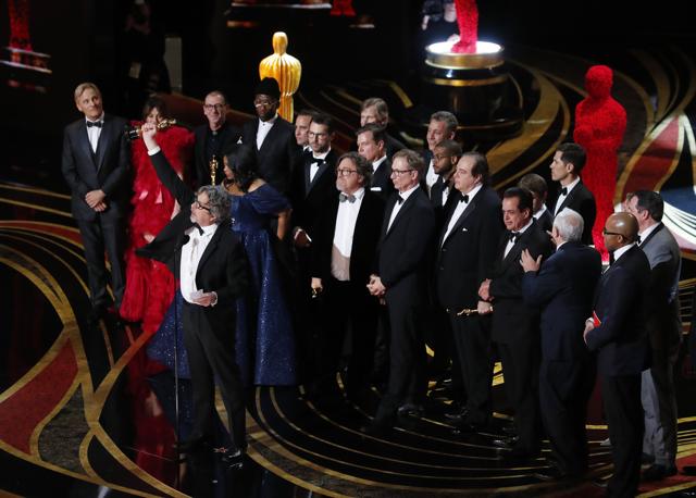 Peter Farrelly accepts the Best Picture award for Green Book. (REUTERS) Peter Farrelly accepts the Best Picture award for Green Book. (REUTERS)