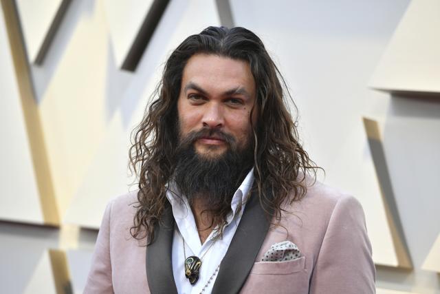 Jason Momoa arrives at the Oscars on Sunday. (Jordan Strauss/Invision/AP) Jason Momoa arrives at the Oscars on Sunday. (Jordan Strauss/Invision/AP)