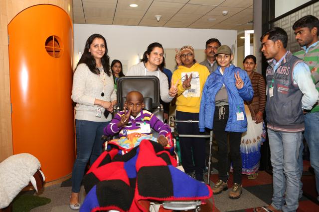 We saw Anshuman laugh wholeheartedly for the first time as he played air hockey in the swanky office of the Internet search giant, Google, in Gurugram (Photos : Prabhas Roy/ht)