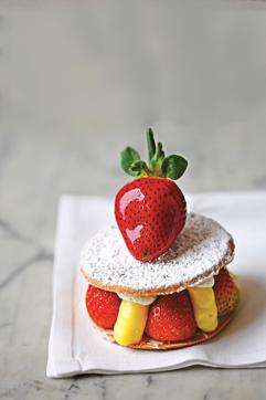 Strawberry shortcake at The China Kitchen made with farm- fresh strawberries