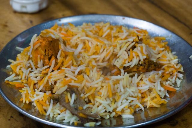 The flavours of the rice dominate the biryani at Ghalib ka Corner in Nizamuddin. (Photo: Sarang Gupta/HT) The flavours of the rice dominate the biryani at Ghalib ka Corner in Nizamuddin. (Photo: Sarang Gupta/HT)