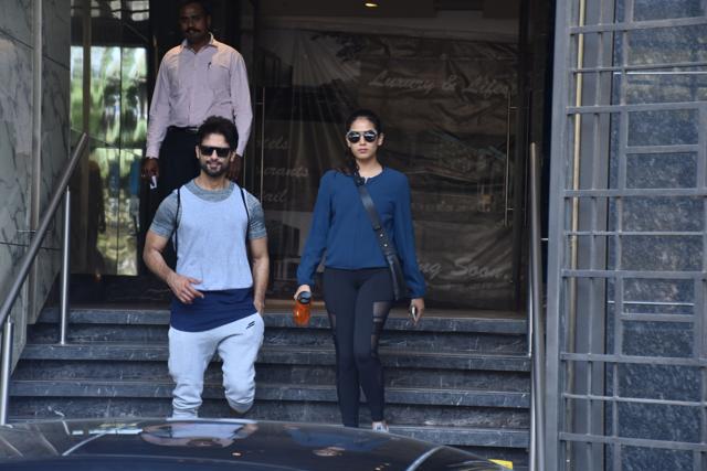 Shahid Kapoor with wife Mira Rajput. (Varinder Chawla)