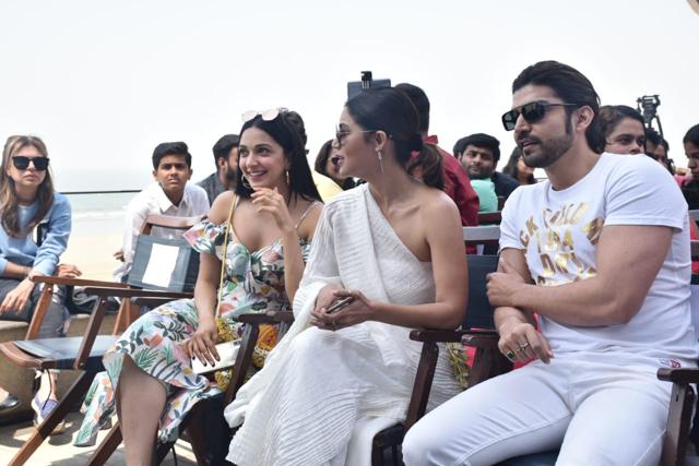 Kiara Advani with Debina Bonnerjee and Gurmeet Chaudhary. (Varinder Chawla) Kiara Advani with Debina Bonnerjee and Gurmeet Chaudhary. (Varinder Chawla)